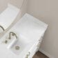 37B 19mm Carrara Marble Side Splash in Bright White, , large