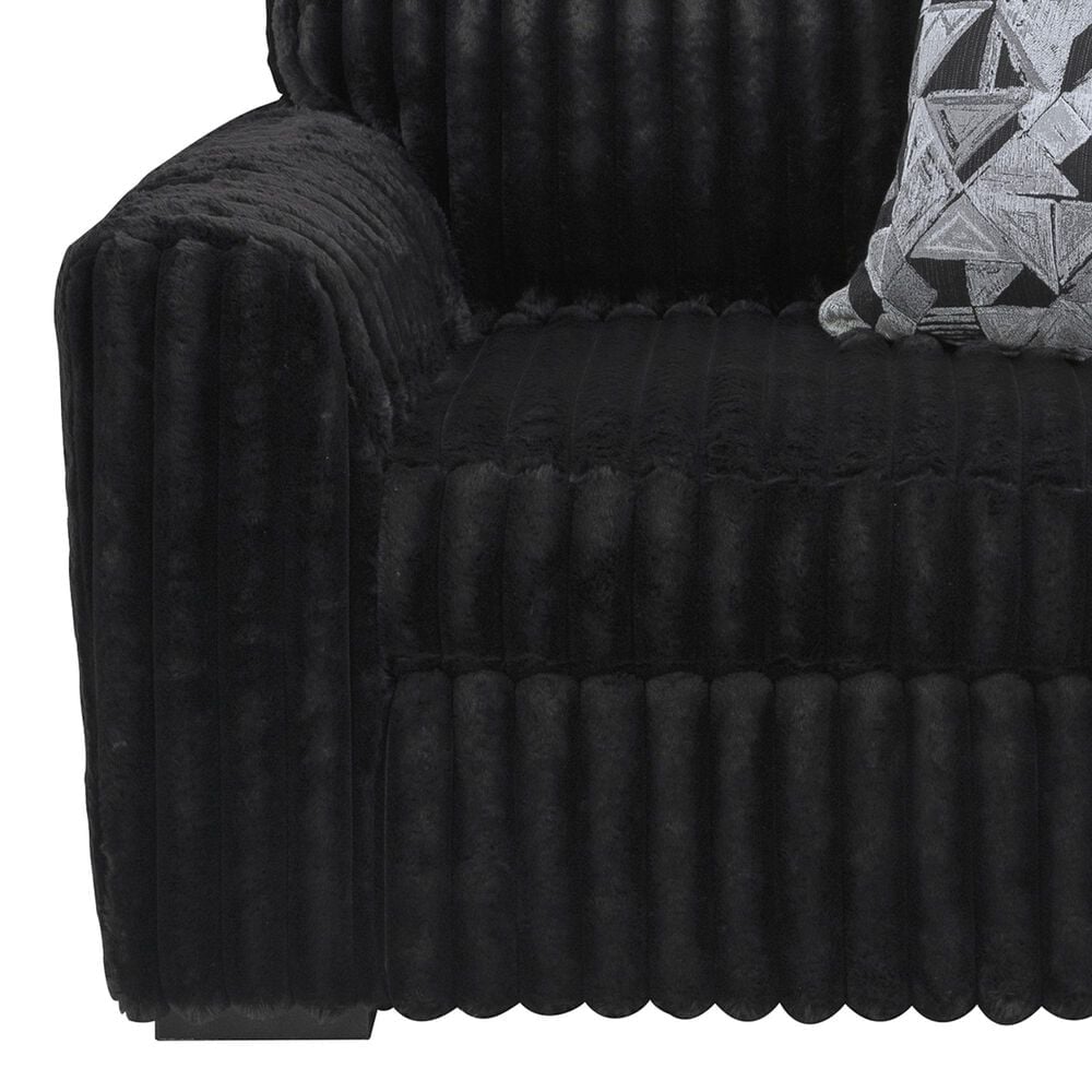 Ashley Midnight-Madness Chair and a Half in Onyx, , large
