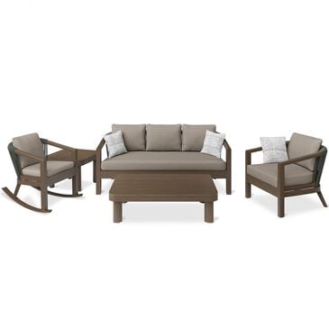 Clear Creek Collection Blake 5-Piece Patio Conversation Set in Stone, , large