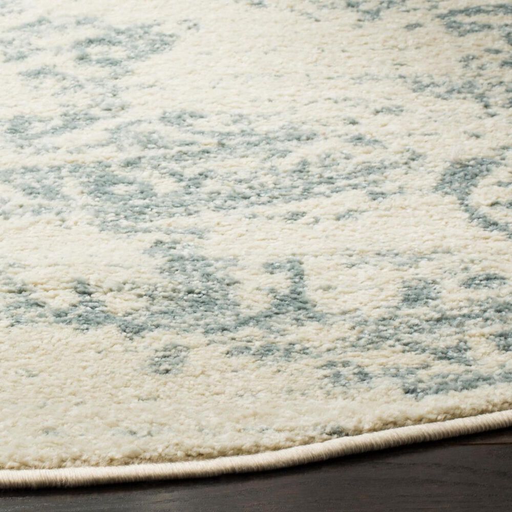 Safavieh Adirondack ADR101S-6R 6&#39; x 6&#39;  Ivory/Slate Round Rug, , large