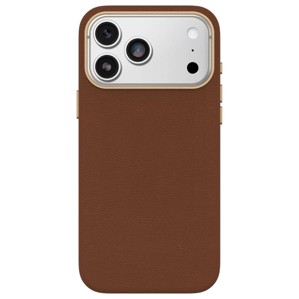 OtterBox Symmetry Cactus Leather MagSafe Case with Camera Control for Apple iPhone 17 Pro Max in Desert Saddle, , large