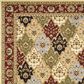 Safavieh Lyndhurst 6" Square Multicolor and Red Runner, , large