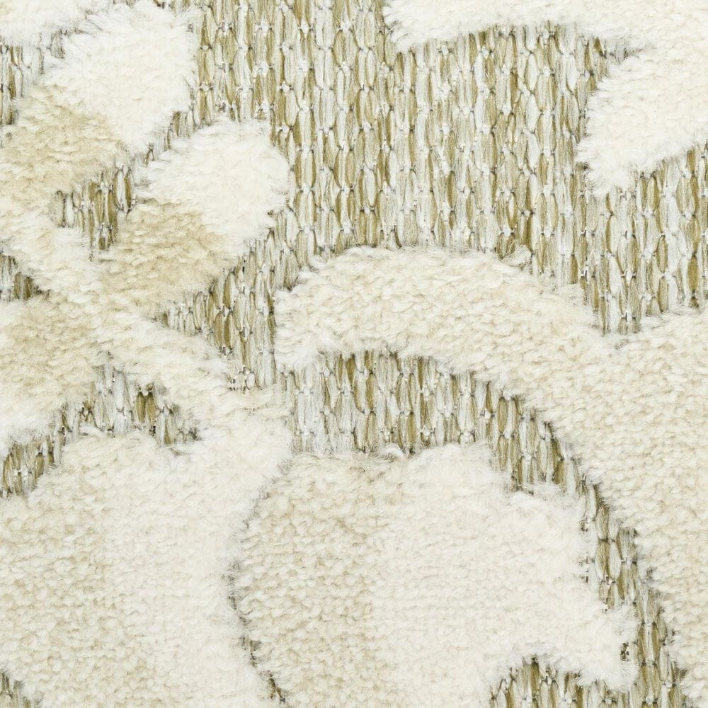 Nourison Aloha ALH17 Ivory and Sage 7'10" x 10'6" Indoor/Outdoor Area Rug, , large