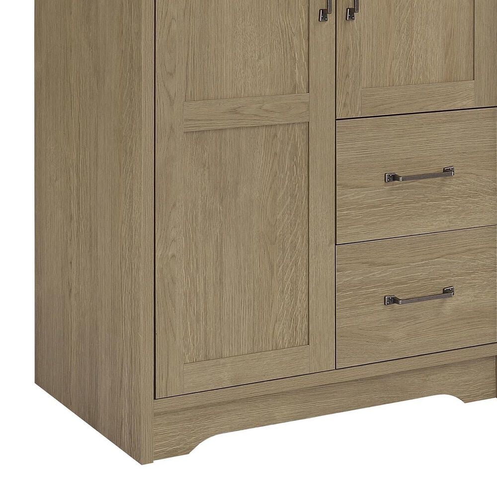 Coaster Cassara 2 Door Wardrobe Cabinet in Latte, , large