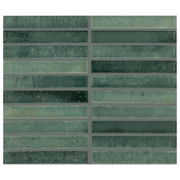 Dal-Tile Miramo Reef 1" x 6" Straight Joint on 11.5" x 9.75" Ceramic Mosaic Sheet, , large