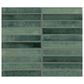 Dal-Tile Miramo Reef 1" x 6" Straight Joint on 11.5" x 9.75" Ceramic Mosaic Sheet, , large