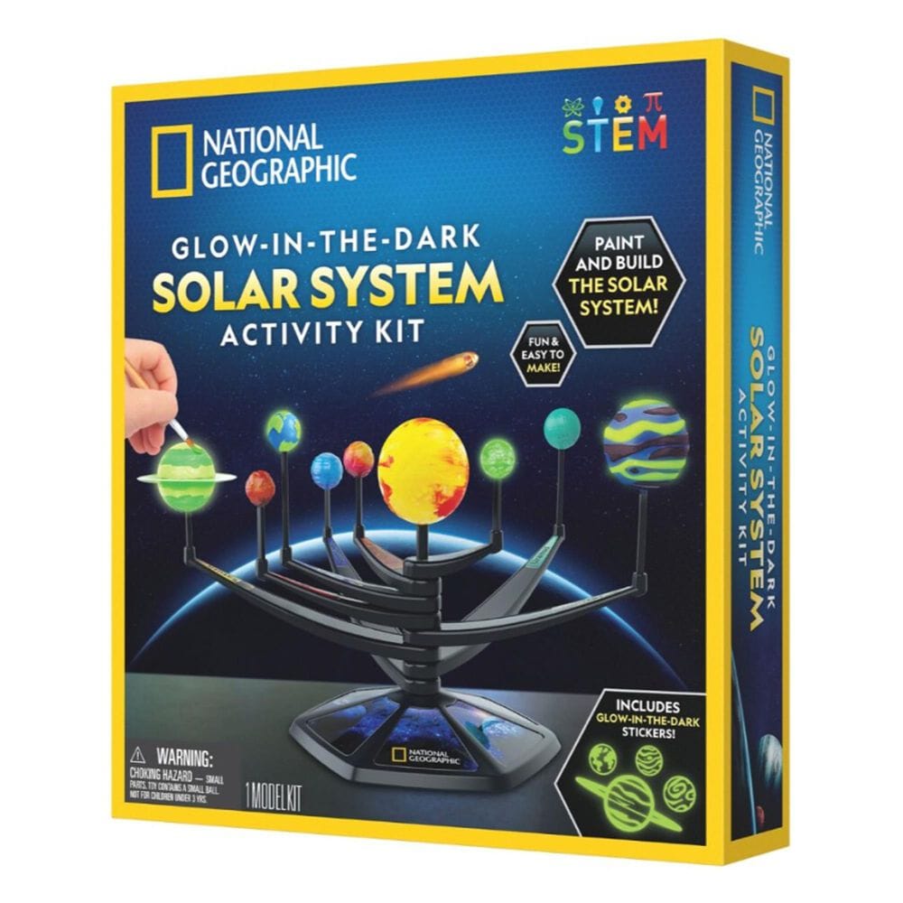 National Geographic Glow-in-the-Dark Solar System Activity Kit, , large