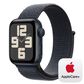 Apple Watch SE GPS 40mm Midnight Aluminum Case with Ink Sport Loop, , large