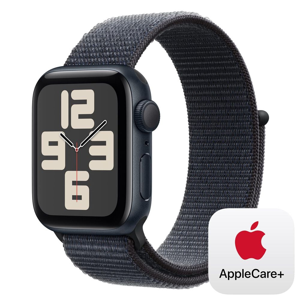 Apple Watch SE GPS 40mm Midnight Aluminum Case with Ink Sport Loop, , large