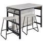 Steve Silver Carson Kitchen Island Set in Driftwood and Black, , large