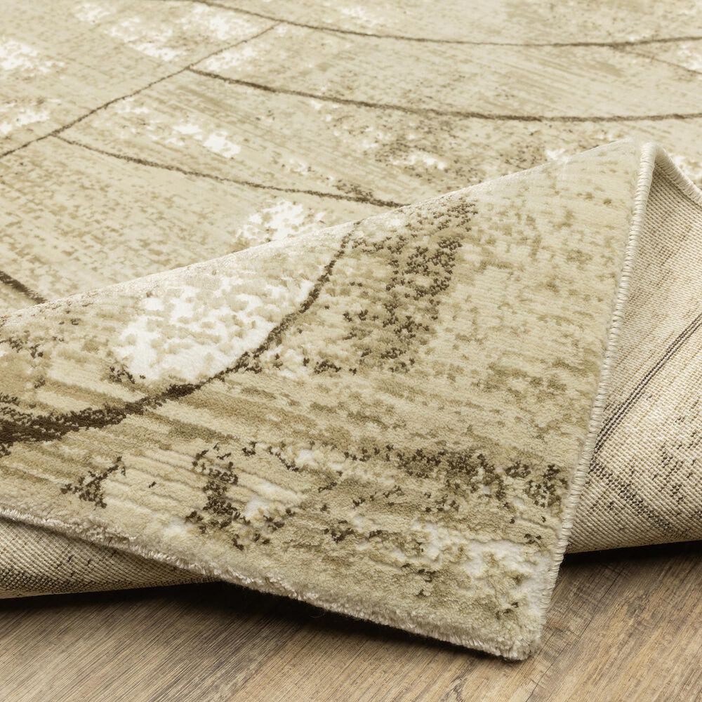 Oriental Weavers Reed 3&#39;3&quot; x 5&#39; Beige and Brown Area Rug, , large