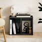 HOMLUX 2-Tier Cube Compact Storage Shelf Organizer Bookcase in Blackwood, , large