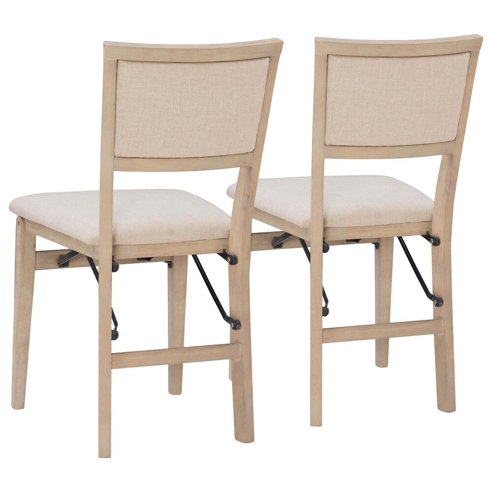 Linon Home Decor Keira Folding Chair in Grey Wash (Set of 2), , large