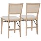 Linon Home Decor Keira Folding Chair in Grey Wash (Set of 2), , large
