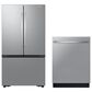 Samsung 2-Piece Kitchen Package with 31.5 Cu. Ft. French Door Refrigerator and Smart Dishwasher in Fingerprint Resistant Stainless Steel, , large