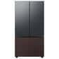 Samsung Bespoke Bespoke 3-Door French Door Refrigerator Top Panel in Matte Black Steel, , large