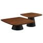 Coaster Eason 2-Piece Nesting Coffee Table Base Set in Black (Box 2), , large