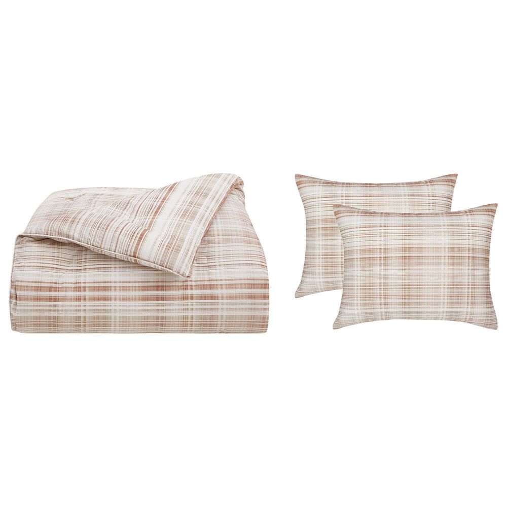 J. Queen Modern Pascal 3-Piece Full/Queen Comforter Set in Cinnamon, , large