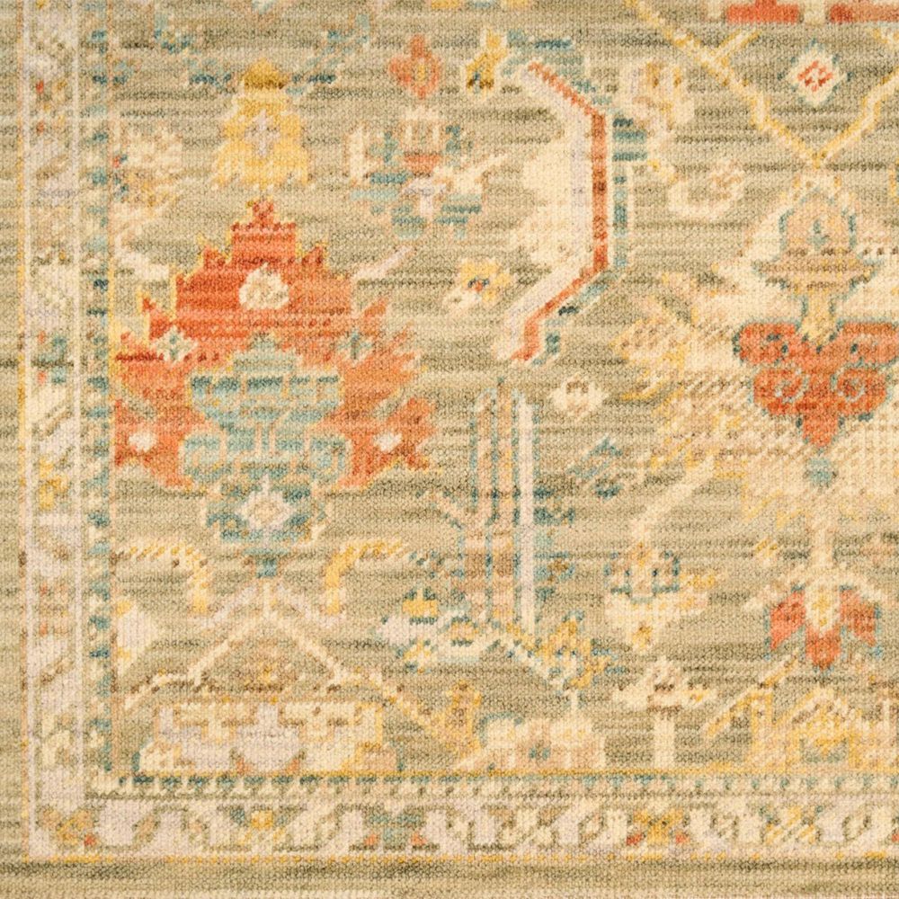 Nourison Antique Bloom Sage and Multicolor 9' x 12' Area Rug, , large