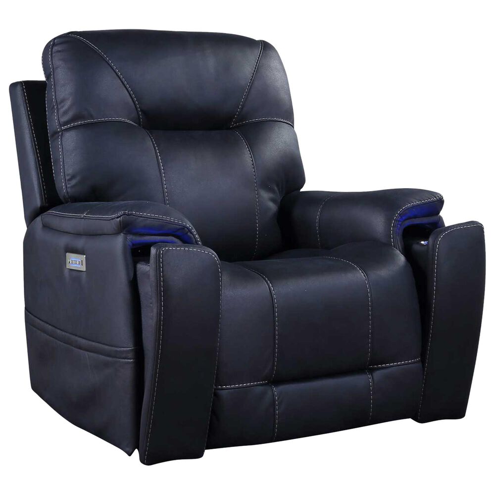 Steve Silver Lexington Power Recliner in Ocean Blue, , large
