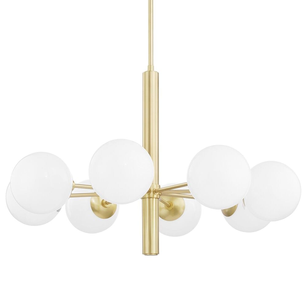 Mitzi Lighting Stella 8-Light Chandelier in Aged Brass, , large