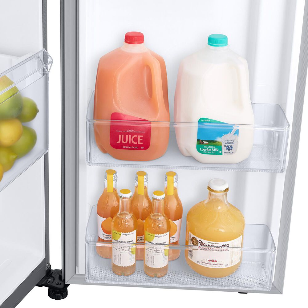 Samsung Bespoke AI 27 Cu. Ft. Side-by-Side Refrigerator with Sphere Ice and External Water and Ice Dispenser in Fingerprint Resistant Stainless Steel, , large