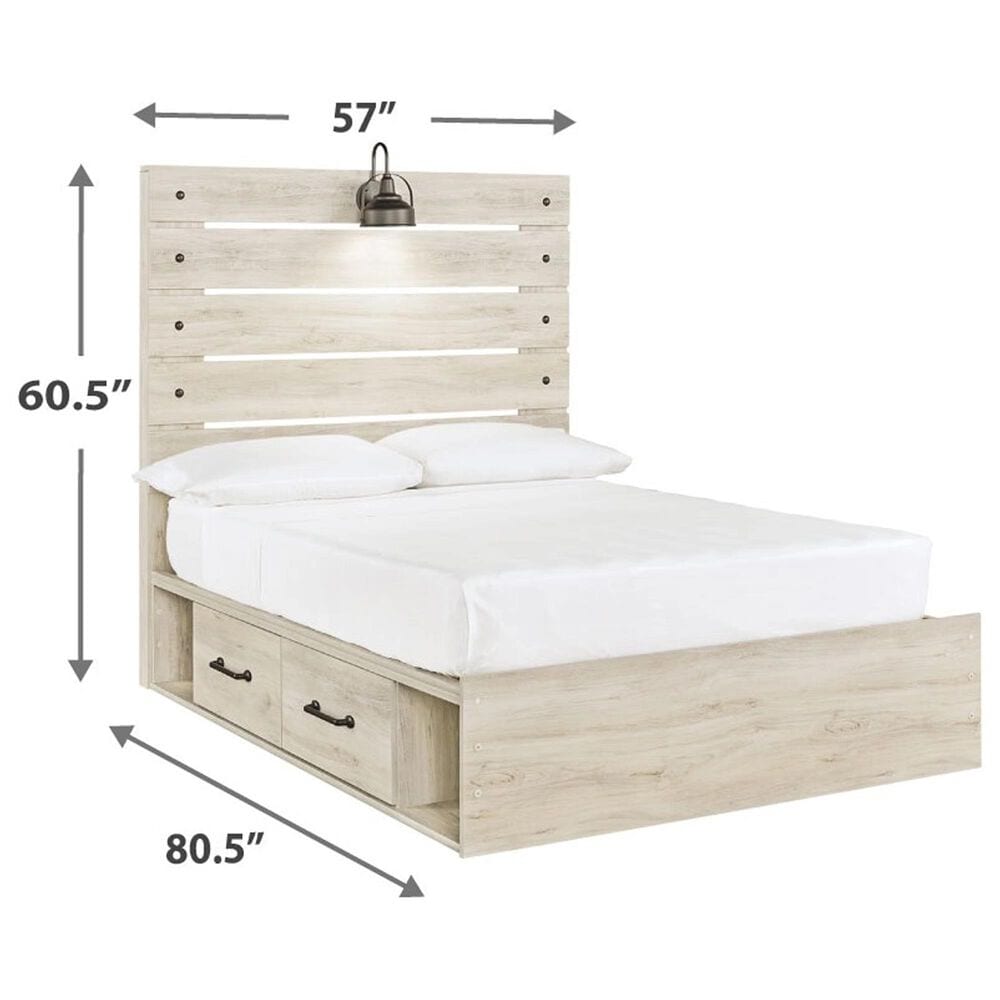 Ashley Cambeck Full Single Storage Bed in Whitewash, , large