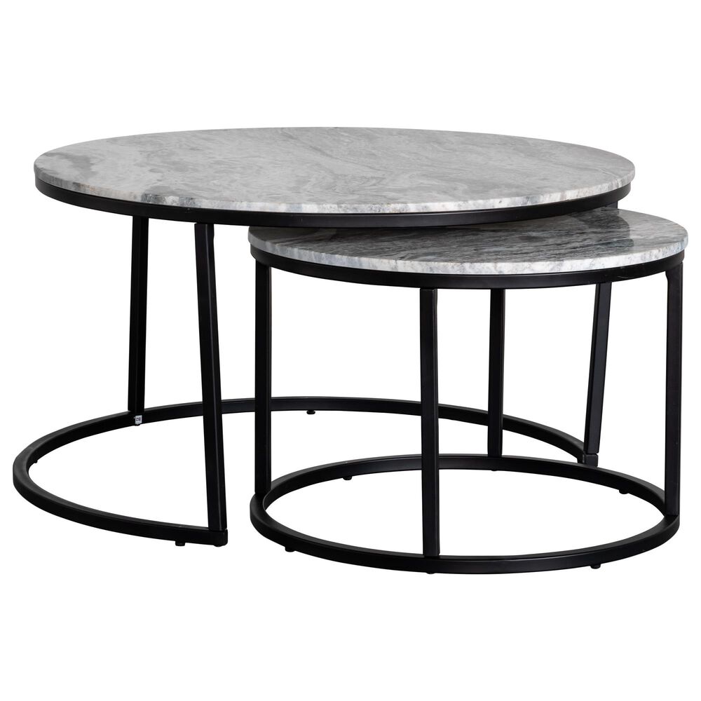 Martin Svensson Home Twilinger Nested Cocktail Table in Black, Grey and White, , large