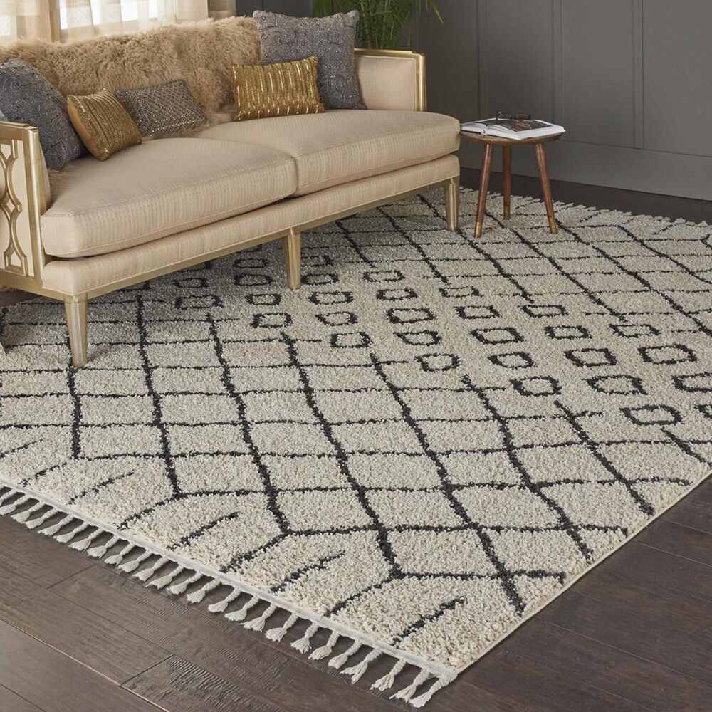 Nourison Moroccan MRS01 2"2" x 4" Cream Area Rug, , large