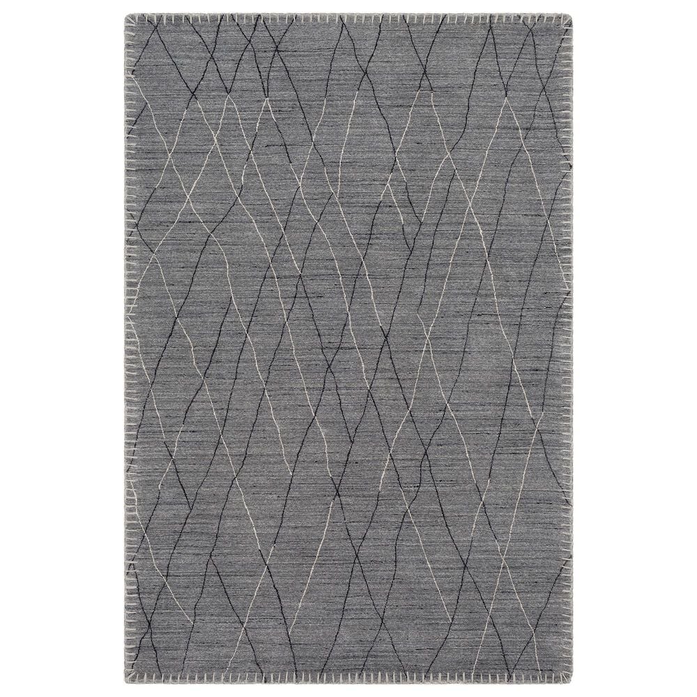 Surya Arlequin 9" x 12" Charcoal, Medium Gray and Black Area Rug, , large