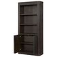 Wycliff Bay Tulane 3-Piece Writing Desk with Bookcase and Lateral File Cabinet Set in Dark Chocolate, , large