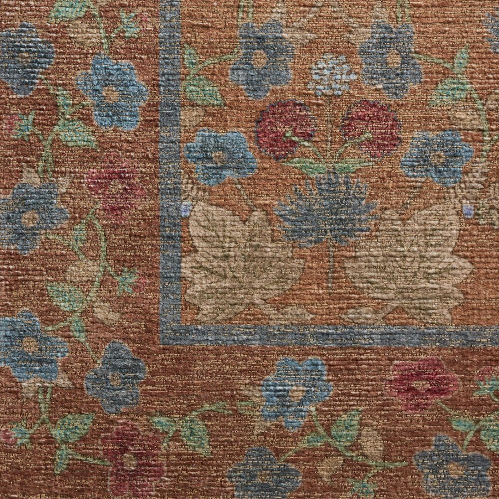 Rifle Paper Co. x Loloi Edinburgh Cinnamon and Multicolor 2' x 5' Runner, , large
