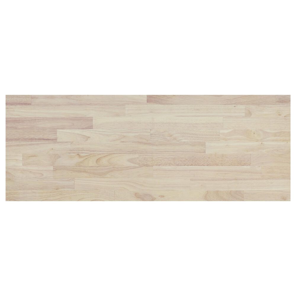 HOMLUX Kitchen Island with Rubber wood Countertop in Grey, , large