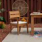 Linon Home Decor Carenen Patio Arm Chair with Antique White Cushion in Natural, , large