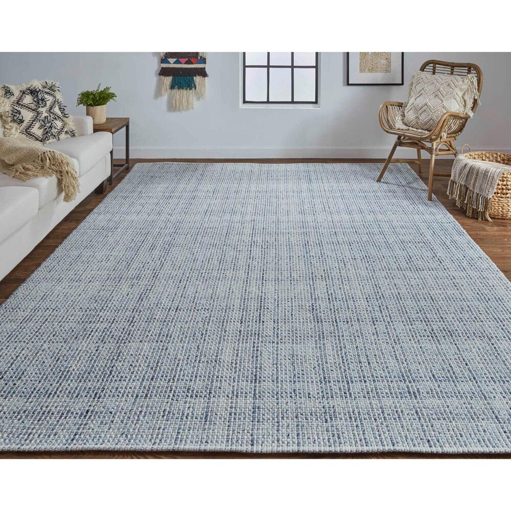 Feizy Naples 5&#39; x 8&#39; Blue Indoor/Outdoor Area Rug, , large