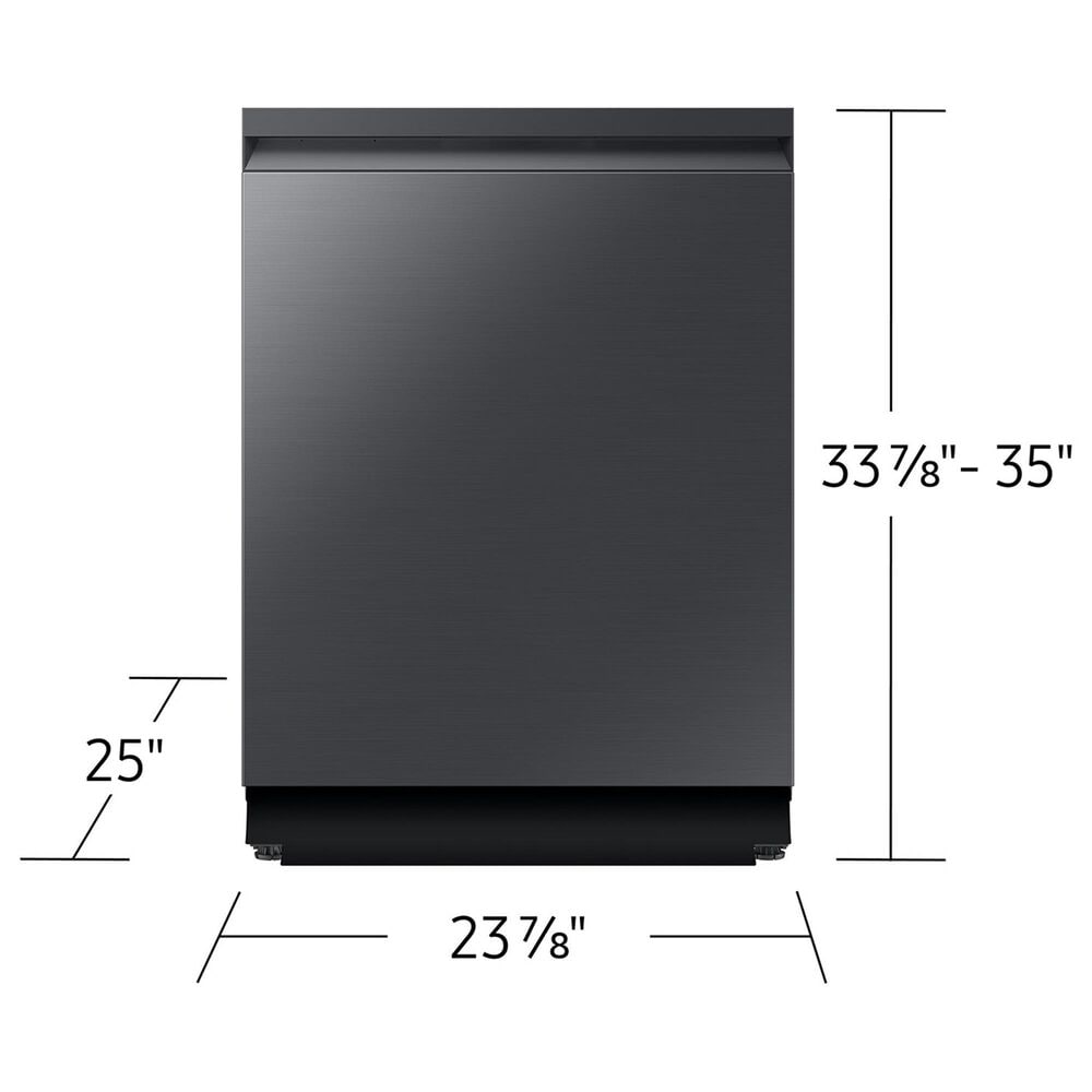 Samsung 24&quot; Bespoke Smart Dishwasher with 3rd Rack Washing System in Fingerprint Resistant Matte Black, , large