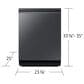 Samsung 24" Bespoke Smart Dishwasher with 3rd Rack Washing System in Fingerprint Resistant Matte Black, , large