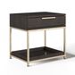 37B Artezia Rebel Nightstand in Brushed Gold and Charcoal Grey, , large