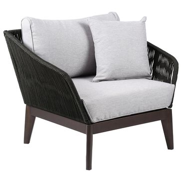 Blue River Athos Club Chair in Dark Eucalyptus and Charcoal, , large