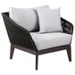 Blue River Athos Club Chair in Dark Eucalyptus and Charcoal, , large