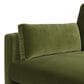 Jennifer Taylor Home Knox 2-Piece Stationary Reversible Sectional Sofa in Olive Green Velvet, , large