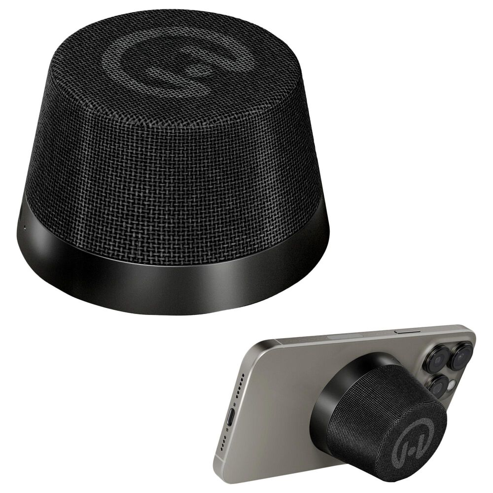 Hypercel Pocket Popper Magnetic Mini Wireless Speaker in Black, , large