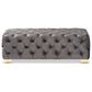 Baxton Studio Avara Bench Ottoman in Gray, , large