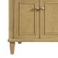 James Martin Vanities Lorelai 72" Double Vanity in Light Natural Oak with Single Hole and 3 cm White Zeus Quartz Top & Backsplash, , large