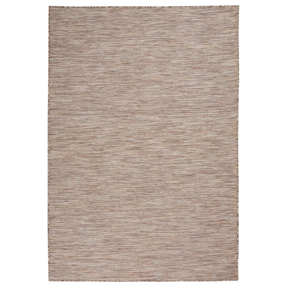 Nourison Positano 8&#39; Round Beige Indoor/Outdoor Area Rug, , large