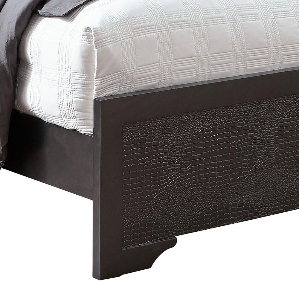 Global Furniture USA Pompei King Bed in Metallic Grey, , large