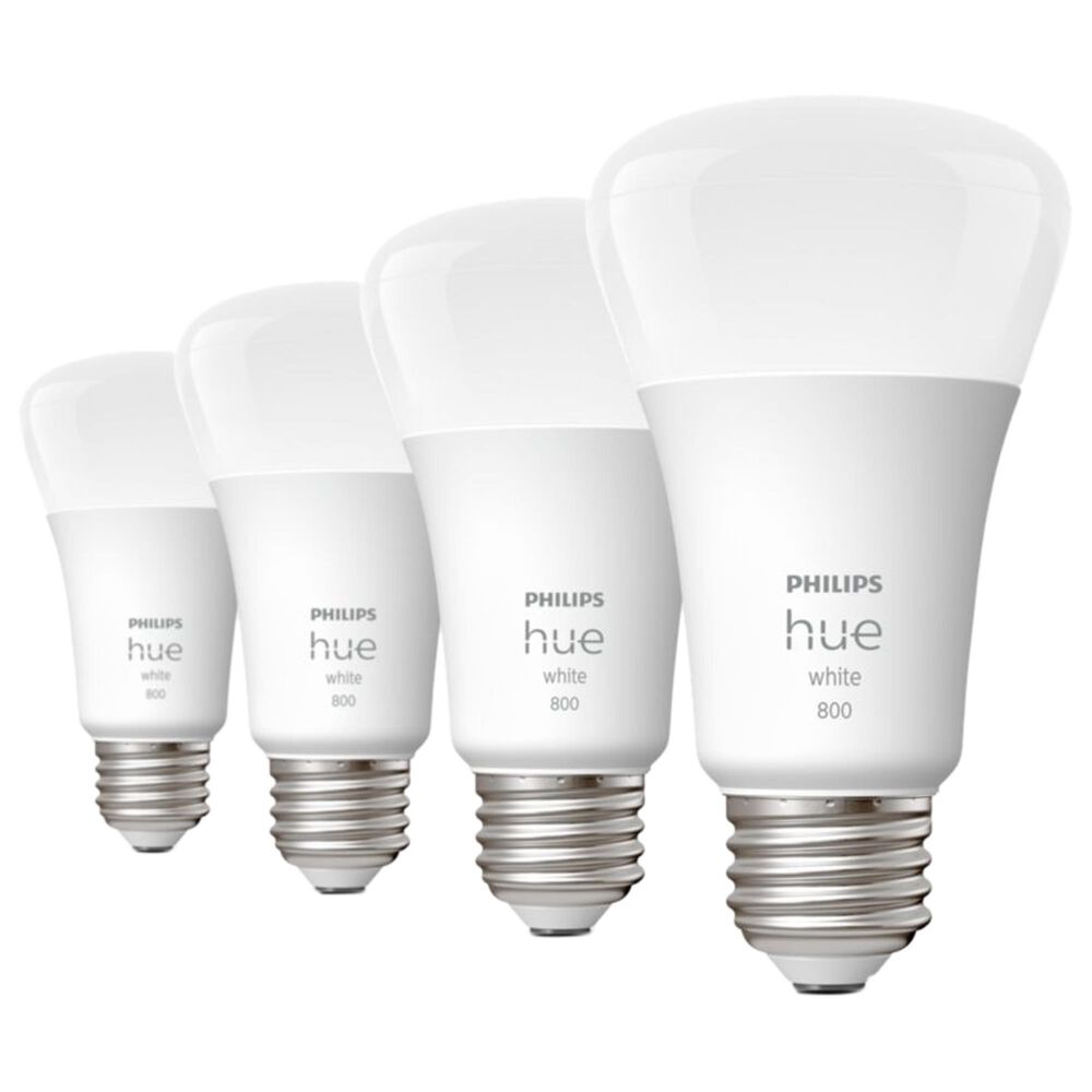 Philips Hue A19 E26 Bluetooth Smart LED Bulb in White (Set of 4), , large