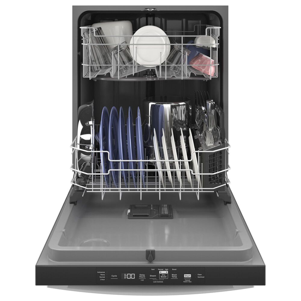 GE Appliances 24&quot; Built-In Bar Handle Dishwasher with Top Control and 52 dBA in White, , large