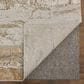 Feizy Aura 13" x 20" Gold and Ivory Area Rug, , large