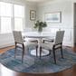 Dalyn Rug Company Karaj KJ6 8" Round Blue Indoor/Outdoor Area Rug, , large